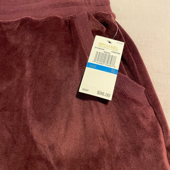 Michael Kors Brown Women’s Soft Sweatpants NWT $98 With MK Emblems Size XL - Picture 2 of 8